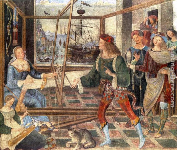 The Return of Odysseus painting - Bernardino Pinturicchio The Return of Odysseus art painting